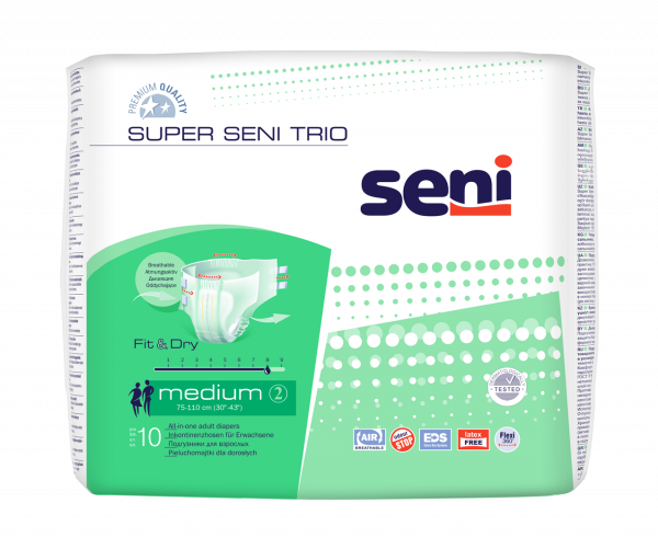 SUPER SENI TRIO M - Sac de 10 changes